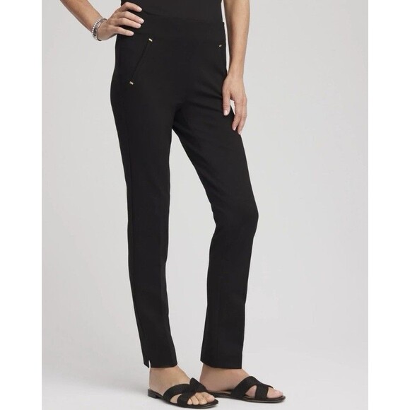 Chico's So Slimming Juliet Slim Leg Women's Pull-On Pants Size 3 / U.S. Sz 16 - Picture 5 of 16